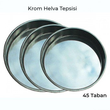 Krom Tepsi 45cm çapında