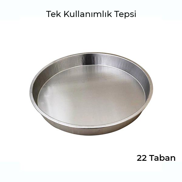 Yuvarlak 22cm Tek Kullanımlık Tepsi , Kullan At Tepsi