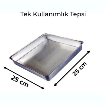 Kullan At Tepsi, Tek Kullanımlık Tepsi 25x25cm